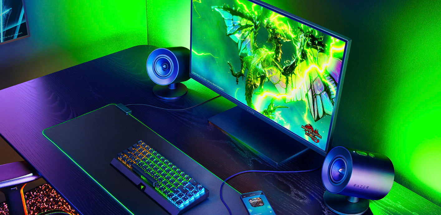 Razer Nommo V2 Full Range 2.1 PC Gaming Speakers with Subwoofer