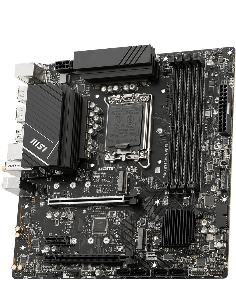 MSI PRO B760M-A WIFI DDR5 mATX Motherboard