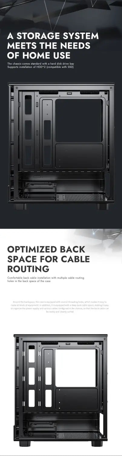 DarkFlash DB330M Black Gaming Case /w 3X ARGB Fans