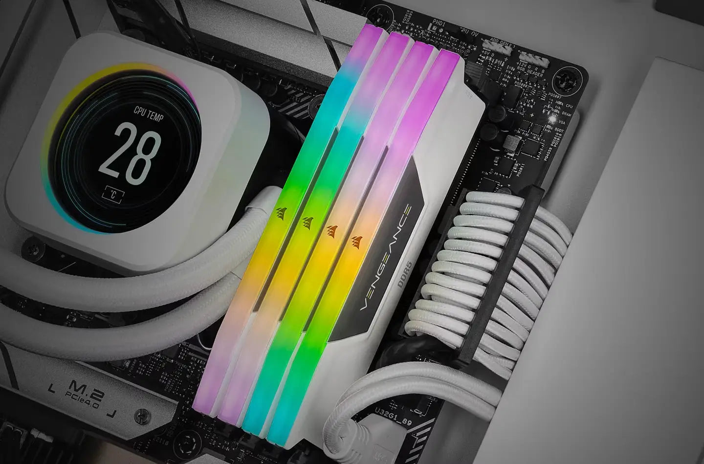 Corsair Vengeance DDR5 RGB 6000MT/s CL30 32GB (2x 16GB) Gaming Memory Intel XMP & AMD EXPO