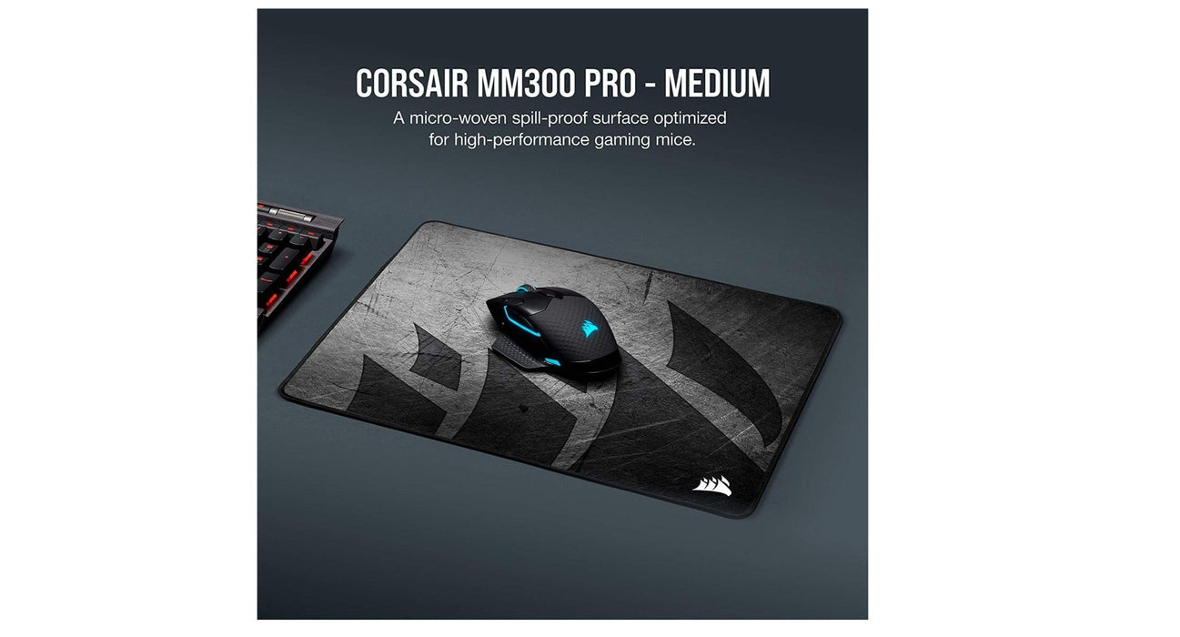 Corsair MM300 PRO Premium Spill-Proof Cloth Gaming Mouse Pad - Medium - Godmode Mousepad Corsair