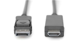 Digitus 2m Display Cable - DisplayPort [M] to HDMI Type A [M] - Godmode Adapter Digitus