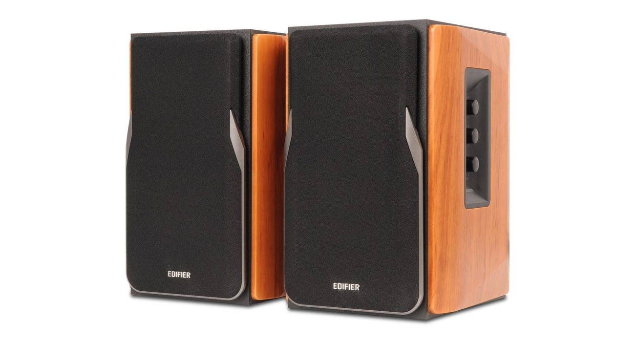 Edifier R1380DB Bluetooth Bookshelf Speakers (Wood) - Godmode Speakers Edifier
