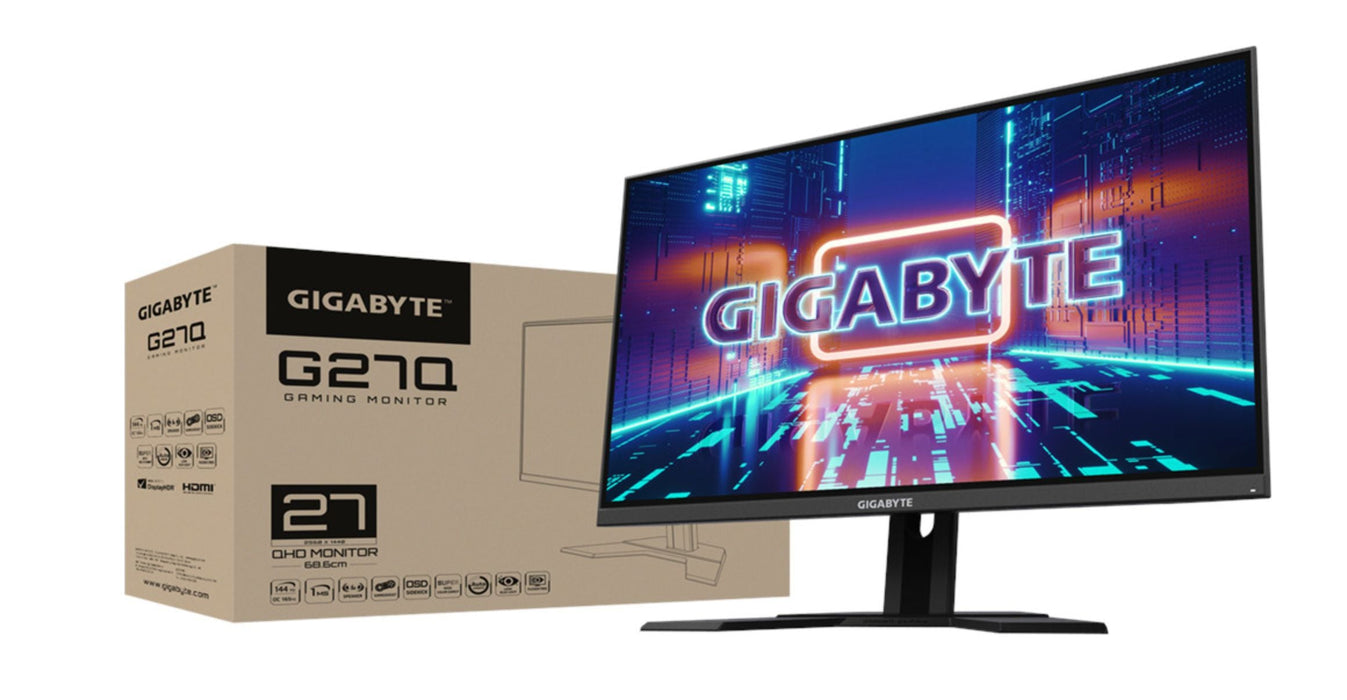Gigabyte G27Q 27" IPS 2560x1440 144Hz 1ms AMD FreeSync Premium HDR400 Gaming Monitor - Godmode Gaming Monitor GIGABYTE