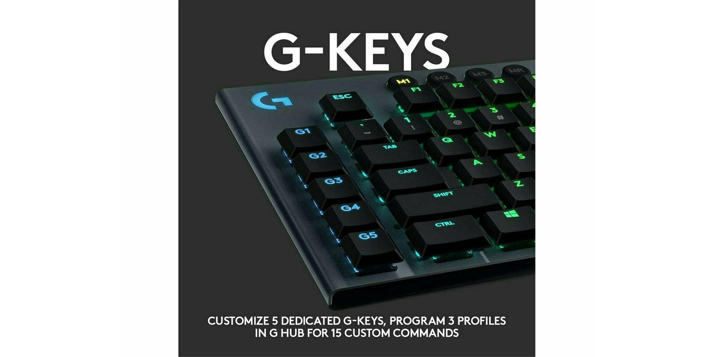 Logitech G815 LIGHTSYNC RGB Mechanical Gaming Keyboard - GL Clicky Switch - Godmode Gaming Keyboard Logitech