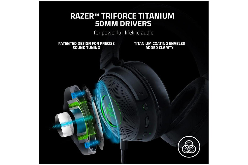 Razer Kraken V3 Pro HyperSense Wireless Gaming Headset w/Haptic Technology - Godmode Gaming Headset Razer