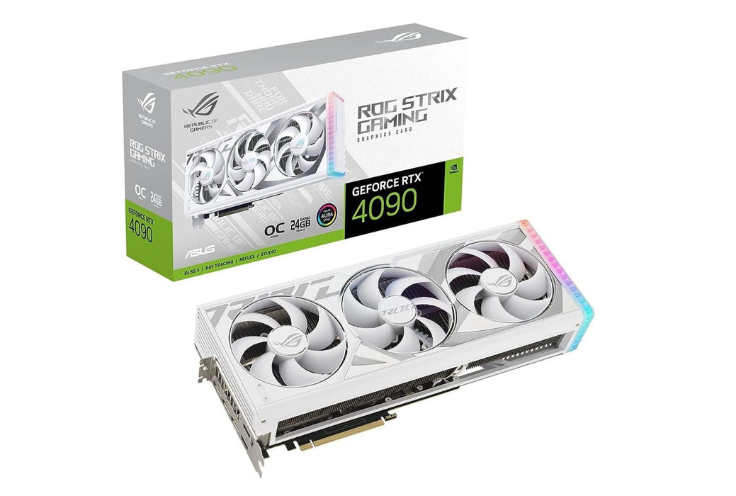 ASUS ROG Strix NVIDIA GeForce RTX 4090 24GB GDDR6X White OC Edition Graphics Card