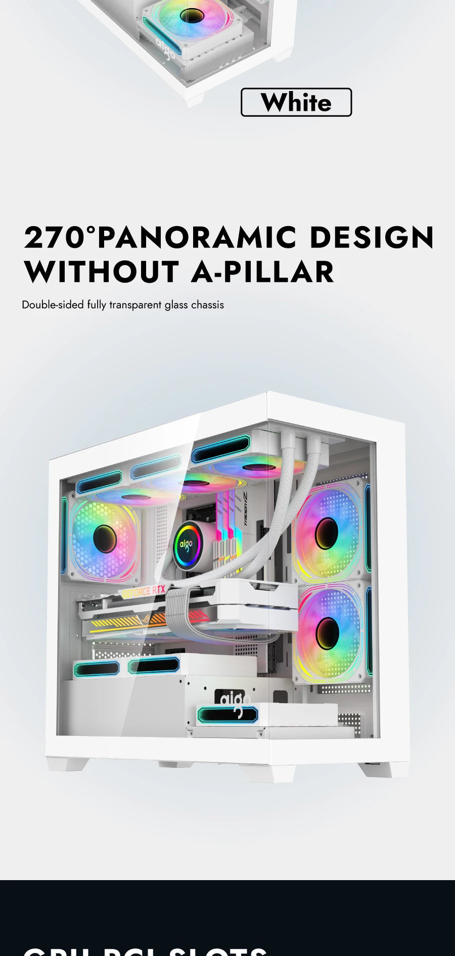 DarkFlash AIGO C218M Black Tempered Glass Gaming Case