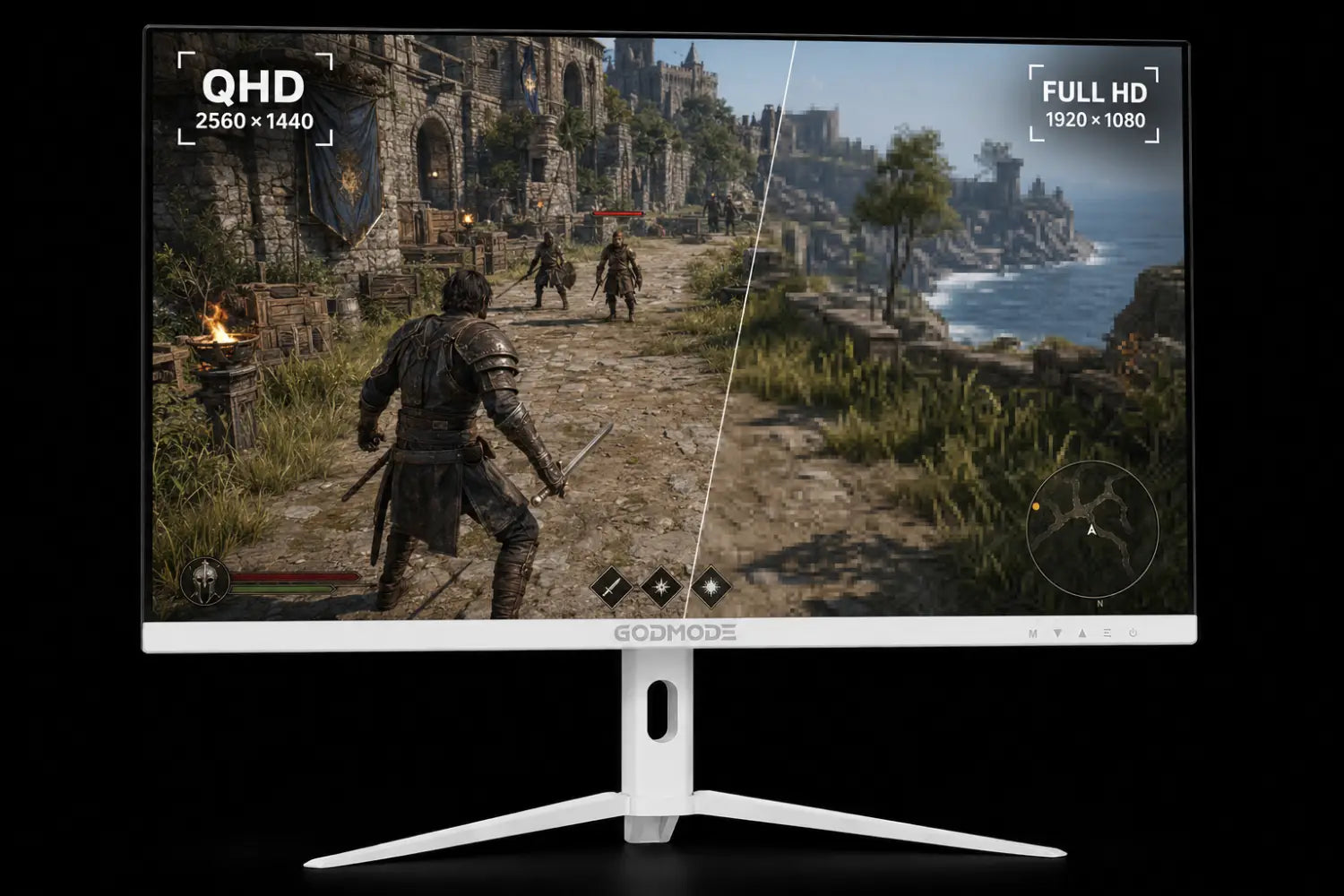 Godmode GQ27-W 27’’ QHD 275Hz IPS 1ms FreeSync White Gaming Monitor - 3 Year Warranty