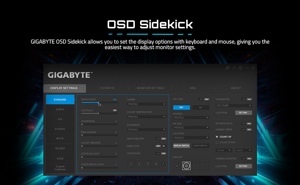 GIGABYTE GS27U 27’’ 4K SS IPS 1ms Gaming Monitor
