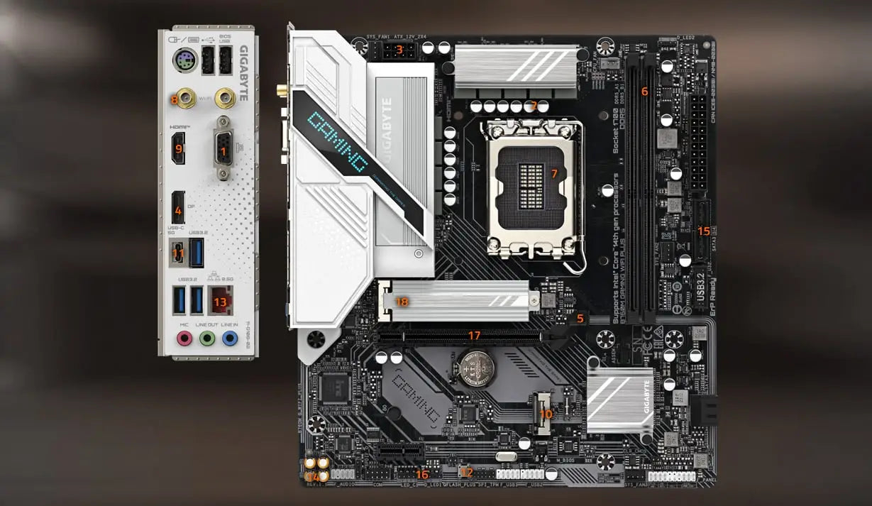 Gigabyte B760M GAMING WIFI PLUS LGA1700 Micro-ATX Motherboard