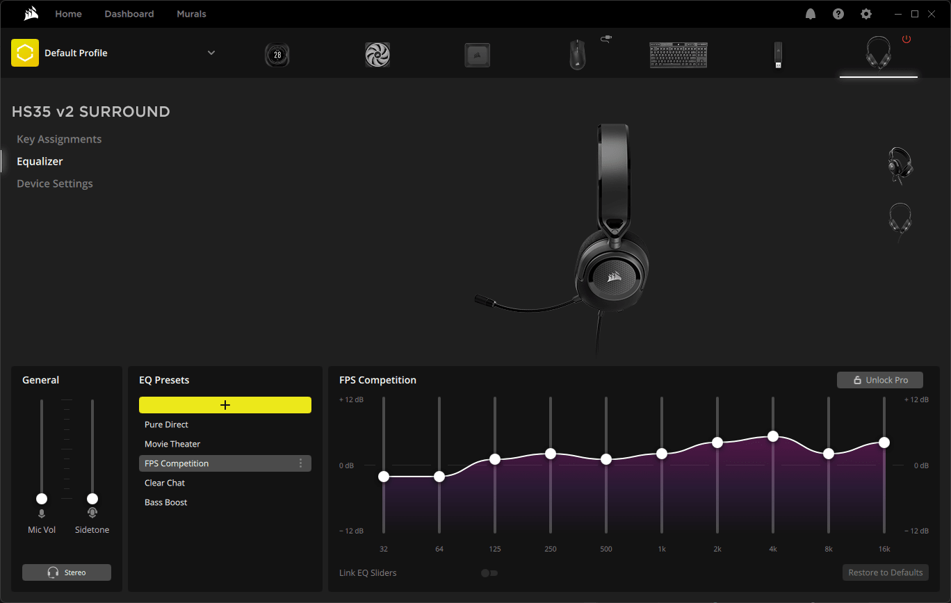 CORSAIR HS35 v2 Surround Wired Gaming Headset - Carbon