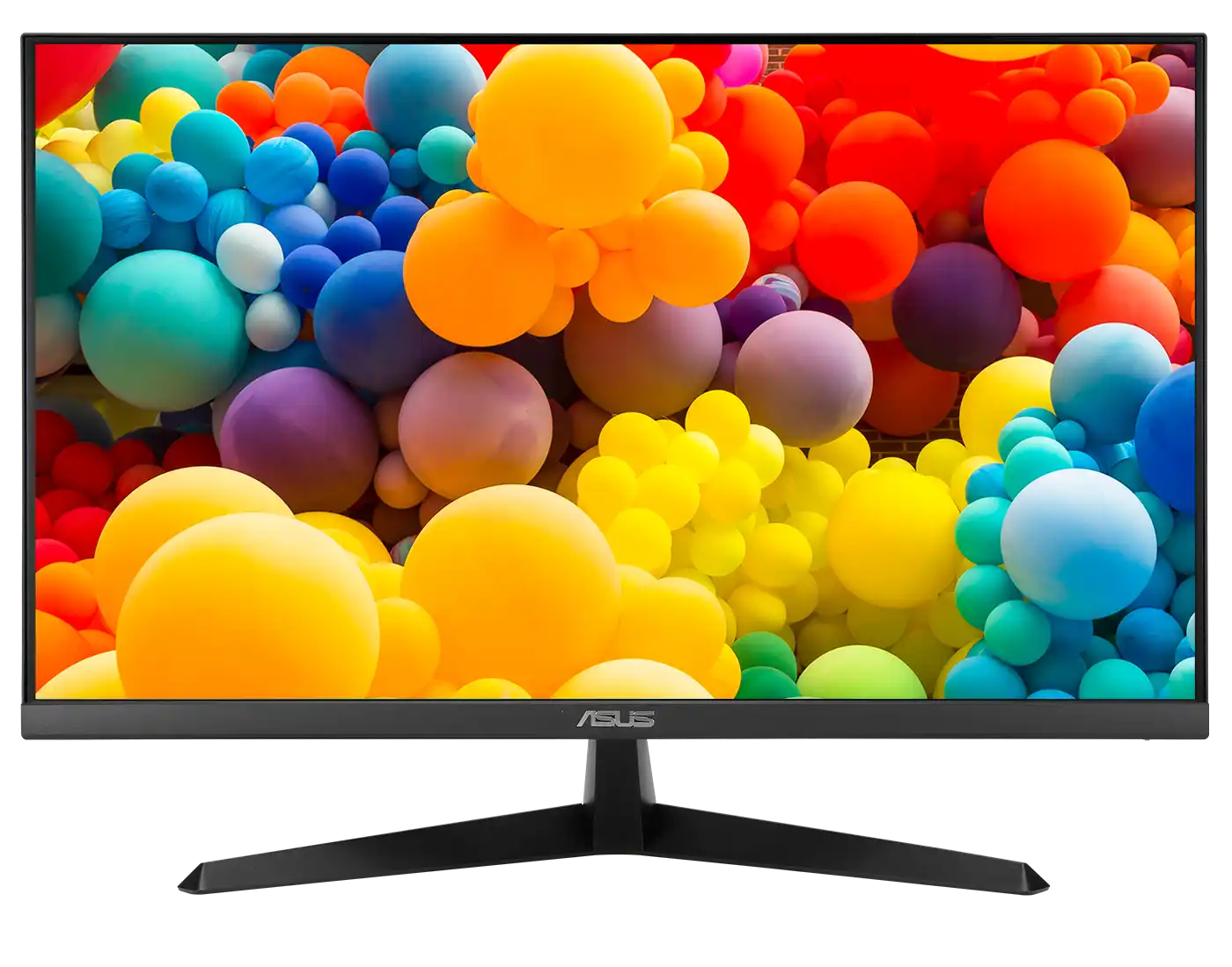 Solid black void.