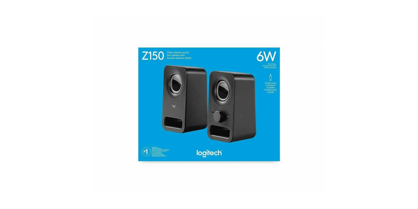 Logitech Z150 Black 2.0 Channel 3W Multimedia Speakers - Godmode Speakers Logitech