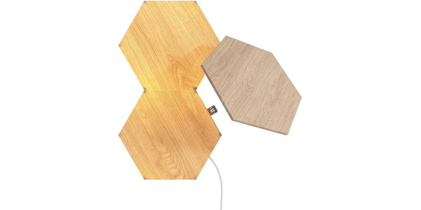 Nanoleaf Elements Wood Look Expansion Pack (3 Pack) - Godmode Smart Lighting Nanoleaf